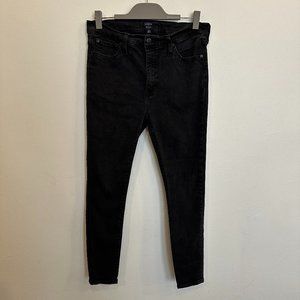 J Crew High Rise Toothpick Skinny black jeans size 31